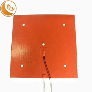 Calefator elétrico 300*300mm da almofada de aquecimento da superfície do <span class=keywords><strong>silicone</strong></span> flexível/400*400mm/600*600mm de borracha do <span class=keywords><strong>silicone</strong></span> para a impressora 3D - Product Image 4