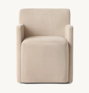 Sillas de Comedor Artísticas con Marco de Madera de Diseño Minimalista Moderno, Sillón de Comedor Totalmente Tapizado en Cuero o Tela - Product Image 4