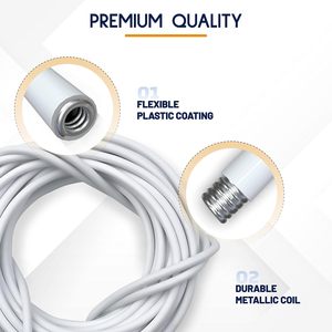 Easy Installation <strong>Curtain</strong> <strong>Wire</strong> Hooks Set 4 Meter <strong>Kit</strong> with 8-Eye 8-Hook Multipurpose for Windows - Product Image 4