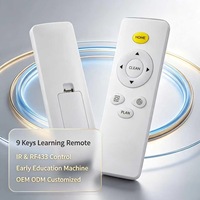 Control Remoto JCXK de 9 Teclas IR y RF433 para Máquina de Aprendizaje Temprano, OEM, ODM, Personalizado