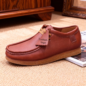 Chaussures habillées haut de gamme à lacets, tendance mode, semelle souple, pour bureau, imperméables, légères, en cuir véritable - Product Image 3