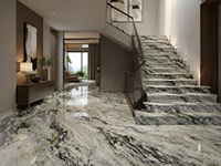 Dalles et carreaux de marbre vert chinois de l'Antiquité pour tables basses, buffets, plans de toilette, murs de douche, rebords de fenêtre et encadrements de portes