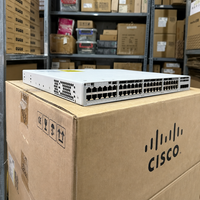 Cisco 48 Port Gigabit Rackmount Network Switch 176Gbps Backplane 4 X 10G Fiber Uplink untuk IDF MDF Wiring Closet