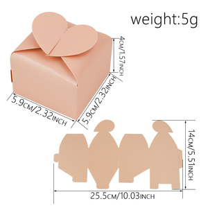 Đầy Màu Sắc Ngọc Trai Trái Tim Giấy Hình Giấy Món Quà Hộp Wedding Favour Hộp - Product Image 2