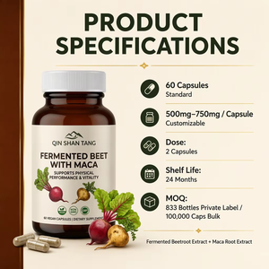 <span class=keywords><strong>Capsule</strong></span> di Maca e Barbabietola Fermentata a Marchio Privato, Integratore Energetico Vegetale Vegano, Non-OGM, Certificato GMP, <span class=keywords><strong>Capsule</strong></span> OEM - Product Image 2