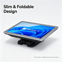 Sistema POS Portátil Plegable de Fábrica, Máquina de Punto de Venta de 18.5 Pulgadas, Sistemas POS Todo en Uno, Máquina de Escritorio para Pequeñas Empresas