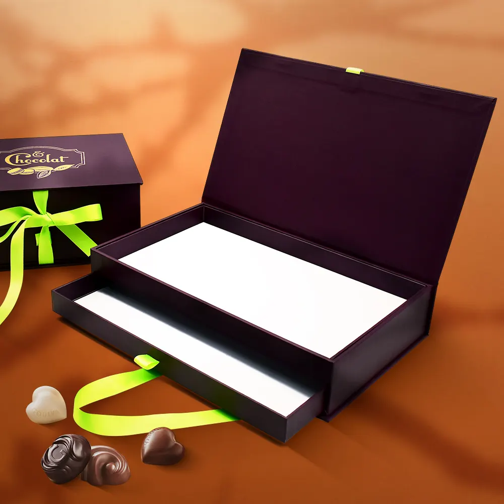 Custodisce scatole regalo di cioccolato con chiusura magnetica di lusso per dolci di San Valentino