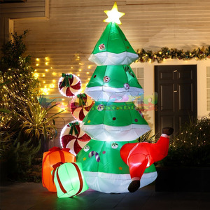 Inflable <span class=keywords><strong>para</strong></span> exteriores, inflable de navidad, Papá Noel y muñeco de nieve - Product Image 6