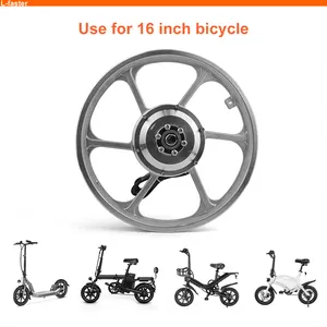 גבוהה מומנט DIY 16 אינץ גלגלים 350 w 24v 36v חשמלי אופני ערכת 350 ואט רכזת מנוע שומן צמיג אופניים