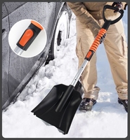 Kit de déneigement tout-en-un professionnel, pelle, brosse et grattoir à glace robustes pour un nettoyage efficace des voitures et des propriétés