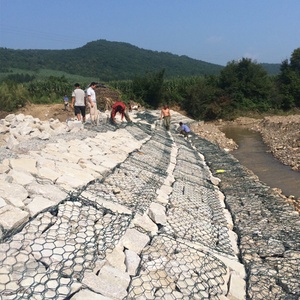 <strong>Gabion</strong> Wire <strong>Mesh</strong> Perforated Square Hole Galvanized Iron Flood Control Retaining Wall Construction Woven Fence - Product Image 2