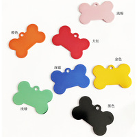 Plaques d'identification pour chien en métal en forme d'os, personnalisées, plaques d'identification pour chien en forme personnalisée, plaque de nom, pendentif
