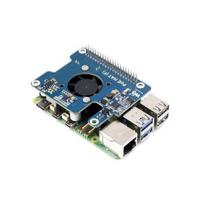 Placa de desarrollo Power Ethernet HAT (F) para Raspberry Pi 5, ventilador de refrigeración integrado de alta potencia, disipador térmico compatible con red 802.3af/at - Product Image 5