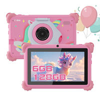 Tablet C Idea para Niños, Pantalla IPS de 7 Pulgadas, Android 12, Procesador MTK, Educativa, Cámara Dual, WiFi, Nueva Carcasa Rosa, Suministrada Directamente desde China