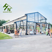 Tente de réception en aluminium personnalisée de haute qualité pour 100, 200, 300 personnes, grande tente de réception robuste pour événements extérieurs, mariages et fêtes