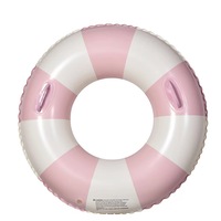 Bouée tubulaire durable de 48 pouces en forme d'anneau avec porte-gobelet intégré pour les fêtes aquatiques estivales (14 ans et plus) – Taille L