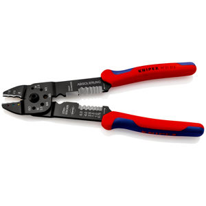 คีมย้ำสายไฟ KNIPEX 97 21 215 SB ด้ามจับหลายชิ้นส่วนเคลือบสีดำ 230 มม. - Product Image 2