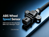 Capteur de vitesse de roue ABS, pièces automobiles personnalisées OEM pour Mercedes Benz BMW Audi Volkswagen Toyota, fourniture directe d'usine