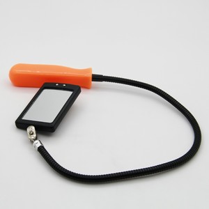 Espejo de inspección para vehículo, marco cuadrado flexible, tipo muleta, Marco de espejo de 50x80mm - Product Image 1