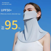 Cache-cou rafraîchissant en soie glacée UPF 50+ avec boucles auriculaires, coupe-vent, protection solaire UV, personnalisable avec LOGO, vente en gros