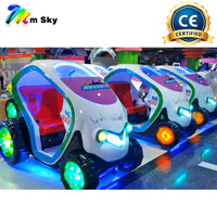 M SKY Machine de balançoire intérieure en fibre de verre à monnayeur/billets pour enfants, jeu d'arcade de course automobile 2 joueurs, divertissement familial, garantie 1 an, version anglaise