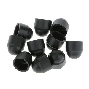 DIN1587-Tapas de protección para tuercas, plástico blanco, nailon, PCB, hexagonal, negro