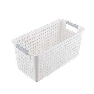 Vente en gros Grand panier de rangement en plastique transparent avec poignée Conteneurs pliables robustes à ouverture frontale - Product Image 2