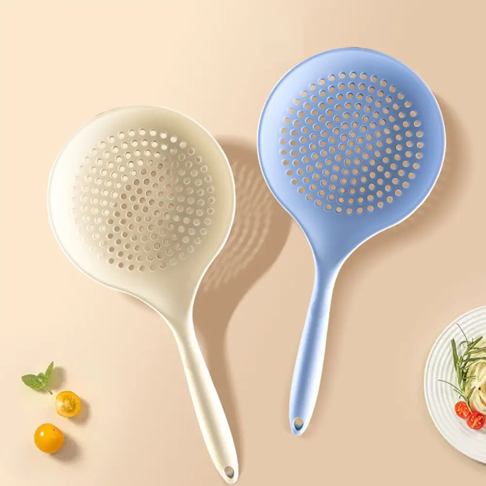 Hot Selling Food Grade Silicone Kitchen Supplies Kitchen Colander Skimmer Silicone Slotted Turner Ladle Spoon