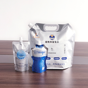 Bolsa de Plástico con Boquilla y Base Plana, Impresa a Medida, de Grado Alimenticio, para Agua Potable, Leche, Yogur, Sake, Baijiu, <span class=keywords><strong>Shochu</strong></span> - Product Image 2