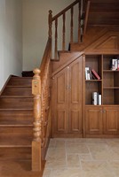 Armoires de rangement cachées sous l'escalier Meubles fonctionnels pour la maison d'hôtel intégrés aux armoires de rangement pour escaliers