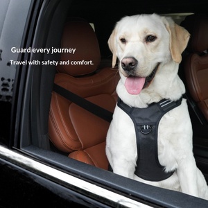 Arnés Táctico Ligero para Perro de Material Oxford Sólido, 2 en 1, Cinturón de Seguridad para Coche, Chaleco para Paseo, Reflectante, con Cierre de Hebilla Antisalto - Product Image 4