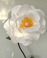 Grande fleur de rose en EVA fabriquée à la main, idéale pour les événements de mariage et la décoration intérieure/extérieure