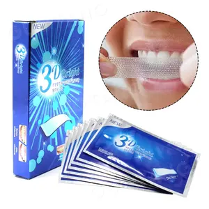 Grosir Kualitas Tinggi Kustom OEM Private Label Kering Vegan Organik Tanpa Peroksida Gratis 3D Gigi Gigi Whitening Strip