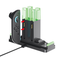 Station de charge 6-en-1 pour manettes Switch2 – Chargeur multiple pour manettes NS2 avec indicateur LED – Accessoires de jeu