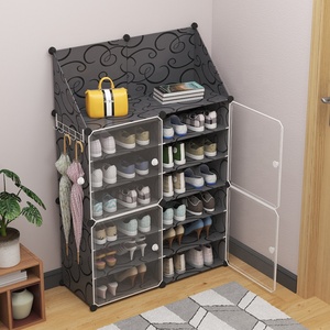 Plastique PP facile à assembler 2 colonnes et 3 niveaux de stockage de <span class=keywords><strong>chaussures</strong></span> - Product Image 2