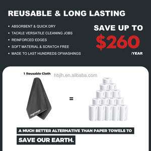 Chiffon de <span class=keywords><strong>nettoyage</strong></span> en microfibre, serviettes en microfibre noires pour voitures, chiffon de <span class=keywords><strong>d</strong></span>époussiérage de voiture personnalisé de qualité supérieure, chiffons de <span class=keywords><strong>nettoyage</strong></span> sans peluches pour la cuisine - Product Image 4