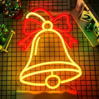 Enseignes néon commerciales de Noël personnalisées, enseignes en cristal LED avec indice de protection IP67 et garantie de 2 ans
