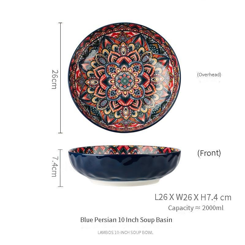 8-inch rice plate