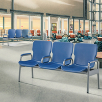 Chaises d'attente modernes hybrides en acier pour hôpitaux et écoles – Durables, écologiques, portables – Offres de gros