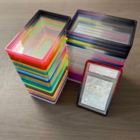 Protection antichoc pour cartes PSA avec plaque arrière en acrylique transparent et cadre en TPU dégradé, 41 couleurs disponibles