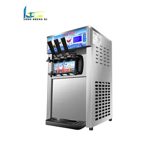 Commercial portable used rainbow soft serve ice cream machine