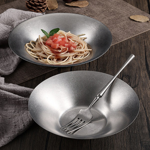 Ciotola per Spaghetti in acciaio inossidabile piatto per Spaghetti in stile giapponese monostrato ciotola per tagliatelle fredde piatto per <span class=keywords><strong>la</strong></span> casa - Product Image 1