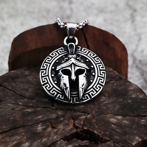 Collar de Hombre de Acero Inoxidable con Colgante de Máscara Vikinga Espartana 2026, Joyería Gótica, <span class=keywords><strong>Venta</strong></span> Caliente Transfronteriza - Product Image 6