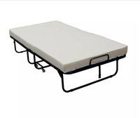 Lit pliant et étroit avec matelas, lit d'invité, facile à transporter, pour ensemble de meubles de chambre à coucher