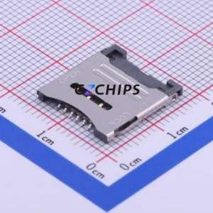 SMO-1545 SIM Card Connector SMD Connector Flip Cover Type Micro SIM Card Card Holder 1.8mm - Product Image 1