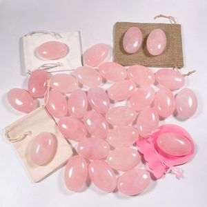 مجموعة أحجار تدليك طبيعية من الكوارتز الوردي للعلاج بالحرارة في السبا لتخفيف الألم من هويينغ - Product Image 1