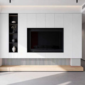 <span class=keywords><strong>Niche</strong></span> murale <span class=keywords><strong>TV</strong></span> moderne multifonction en acier inoxydable <span class=keywords><strong>avec</strong></span> étagères de rangement pour salon et hôtel, étanche et ignifuge - Product Image 3