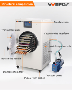 Công nghiệp lyophilizer đóng băng Máy sấy 220V chân không đóng băng lyophilization máy với Giá bơm công nghiệp lyophilizer - Product Image 5
