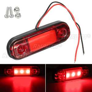 10pcs 12V 24V LED Side <b>Marker</b> Lights Trailer Lights Warning Tail Light Signal Brake Lamps for Truck Car Lorry Bus Caravan - Product Image 2