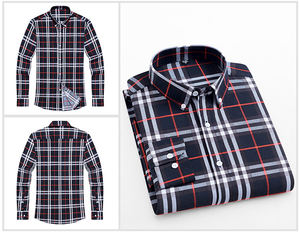 Camisas a Rayas de Primera Calidad en Colores Modernos, Corte Entallado, Manga Larga, Mezcla de Telas, para Uso Formal e Informal - Product Image 4